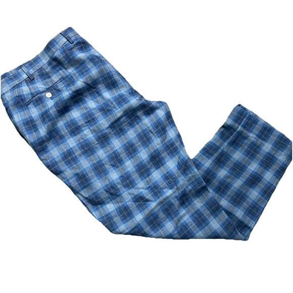 Men’s Lauren Ralph Lauren 2 Tone Blue Plaid Golf Pants Size 44x32